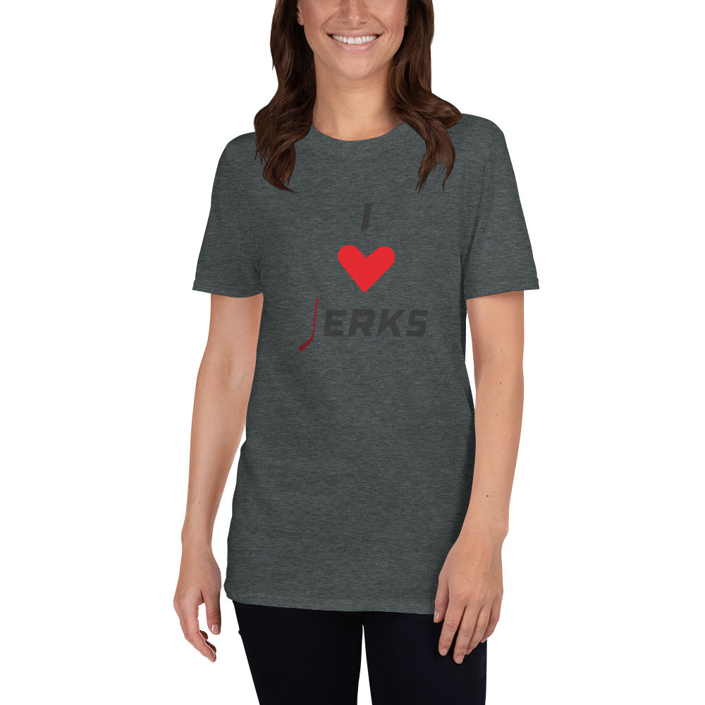 I Love Jerks Hockey Lover Basic Short-Sleeve Unisex T-Shirt
