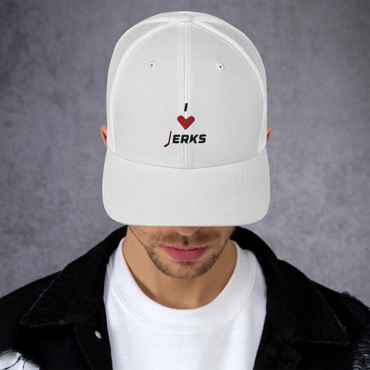 I Love Jerks Hockey Fan Trucker Cap